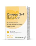 Natural Energy Omega 3+7 Balance | 90 gélules