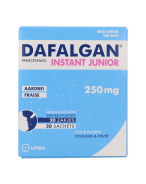 Dafalgan Instant Junior 250 mg Fraise | 20 sachets