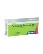 Cetirizine Sandoz 10 mg | 20 comprimés
