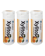 Miradent Xylitol Chewing Gum Fresh Fruit TRIO | 3 x 30 pièces