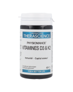 Therascience Physiomance Vitamines D3 & K2 | 60 gélules