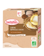 Babybio Crème Semoule Cacao | 4 x 85 g
