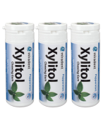 Miradent Xylitol Chewing Gum Peppermint TRIO | 3 x 30 pièces