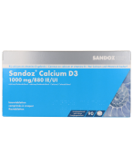 Sandoz Calcium D3 1000 mg/880 UI | 90 comprimés à croquer