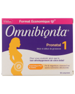 Omnibionta Pronatal 1 Désir et Début de Grossesse 12 Semaines | 84 comprimés