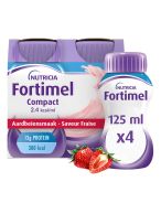 Fortimel Compact 2.4 kcal/ml Saveur Fraise | 4 x 125 ml
