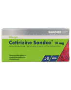 Cetirizine Sandoz 10 mg | 50 comprimés