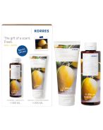 Korres Basilic Citron Nettoyant Corporel Renouvelant + Lait Corporel Adoucissant | 250 + 200 ml PROMO
