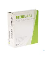 Sterigaas Compresse de Gaze Stérile 8 Plis 7,5 x 7,5 cm | 20 pièces
