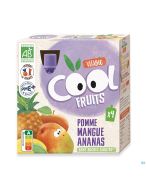 Vitabio Cool Fruits Pomme Mangue Ananas | 4 x 90 g