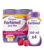 Fortimel Jucy Plus Arôme Framboise Sensation Fraîcheur | 4 x 200 ml