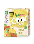 Vitabio Cool Fruits Pomme Poire | 4 x 90 g