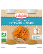 Babybio Carotte-Potimarron-Truite de Bretagne | 2 x 200 g
