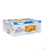 Nestlé Resource Dessert 2.0 Pêche | 4 x 125 g