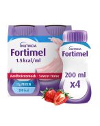 Fortimel 1.5kcal Arôme Fraise Complément Nutritionnel Dénutrition Bouteilles | 4 x 200 ml