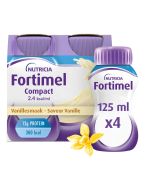 Fortimel Compact 2.4 kcal/ml Saveur Vanille | 4 x 125 ml