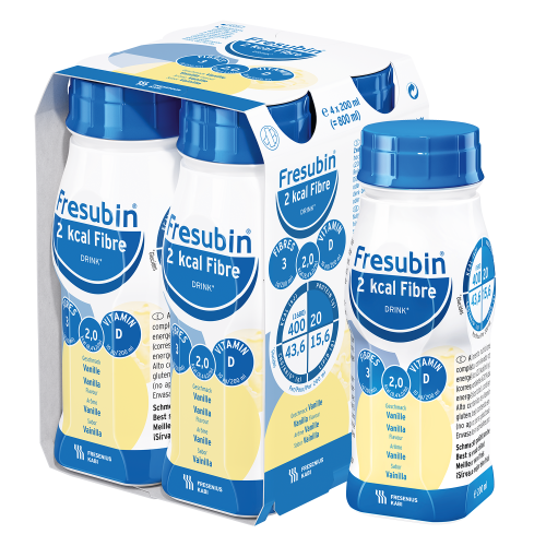 Fresubin 2 kcal Fibre Drink Vanille | 4 x 200 ml