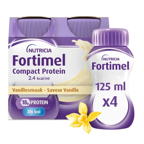 Fortimel Compact Protein 2.4 kcal/ml Saveur Vanille | 4 x 125 ml