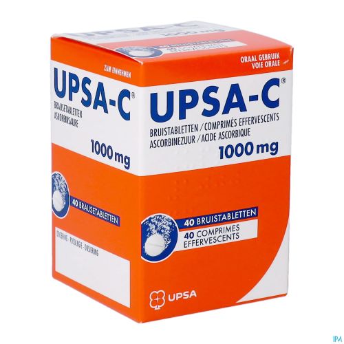 Upsa-C 1000 mg | 40 comprimés effervescents