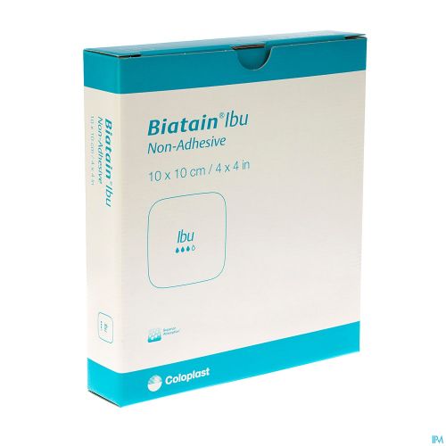 Biatain Ibu Pansement Non-Adhésif 10 x 10 cm (4110) | 5 pièces