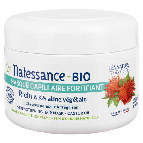 Natessance Masque Capillaire Fortifiant Ricin Bio | 200 ml
