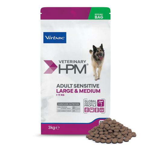Virbac Veterinary HPM Adult Dog Sensitive Large & Medium > 11 kg | 3 kg