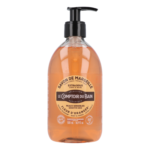 Le Comptoir du Bain Savon de Marseille Extra Doux Fleur d'Oranger | 500 ml