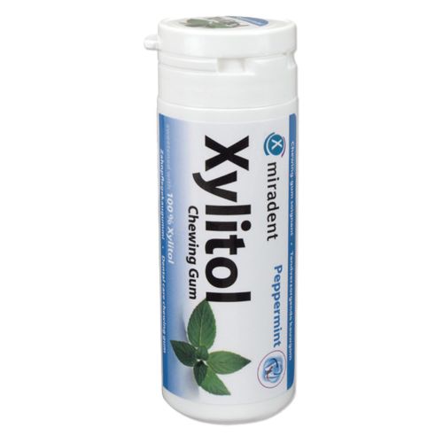 Miradent Xylitol Chewing Gum Peppermint | 30 pièces