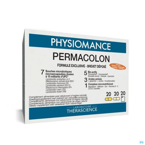 Physiomance Permacolon | 20 + 20 gélules + 20 sachets