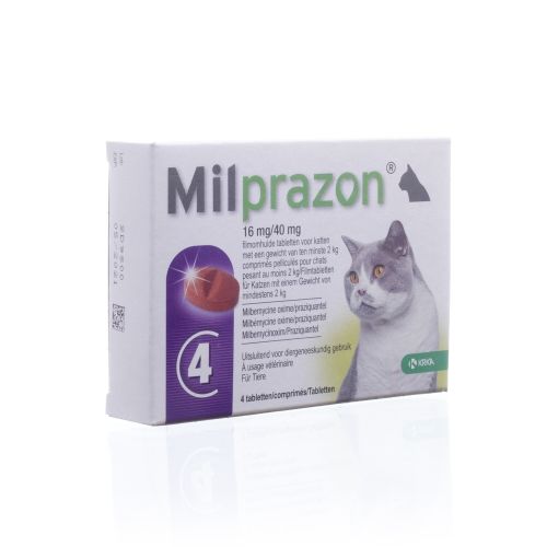 Milprazon 16 mg/40 mg | 4 comprimés