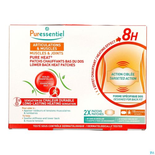 Puressentiel Articulations & Muscles Patchs Chauffants Bas du Dos | 2 pièces