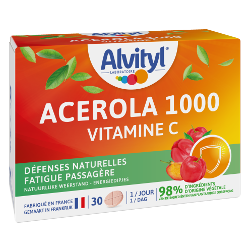 Alvityl Acerola 1000 Vitamine C | 30 comprimés à croquer