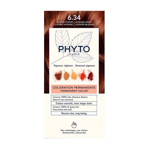 Phytocolor 6.34 Blonde Foncé Cuivre Intense | 1 pièce