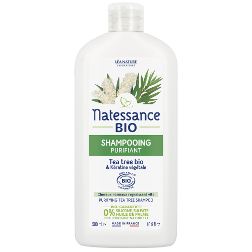 Natessance Shampooing Purifiant Tea Trea Bio | 500 ml