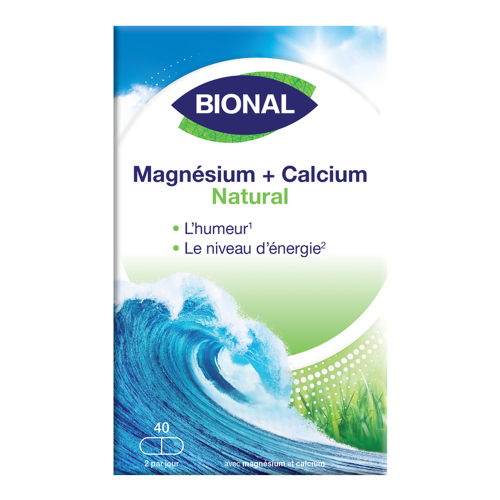 Bional Magnésium + Calcium Natural | 40 gélules