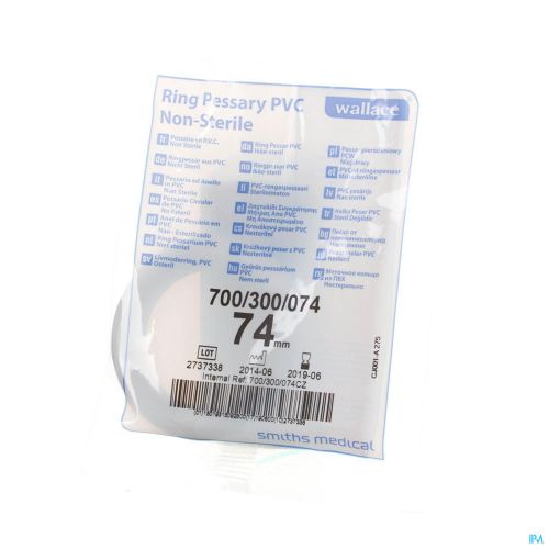 Smiths Medical Wallace Pessaire en PVC 74 mm | 1 pièce