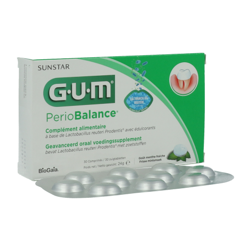 GUM PerioBalance | 30 comprimés à sucer