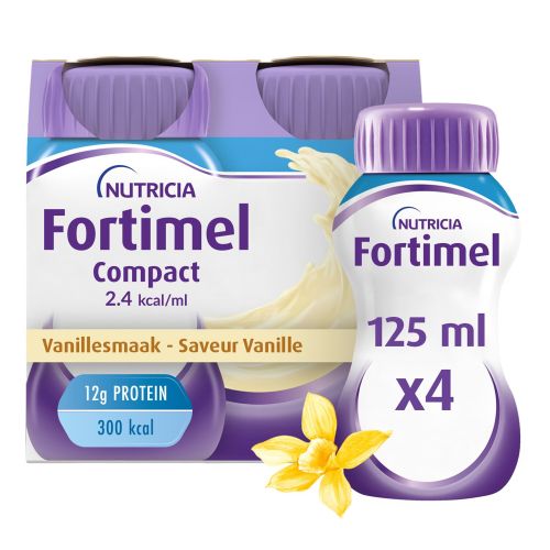 Fortimel Compact 2.4 kcal/ml Saveur Vanille | 4 x 125 ml